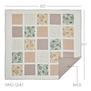 Dorset King Quilt 105Wx95L