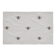Embroidered Bee Placemat Set of 6 12x18