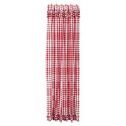 Annie Buffalo Red Check Ruffled Panel 96x50