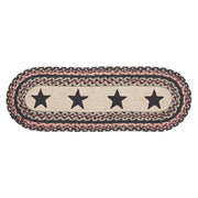 Colonial Star Jute Oval Runner 8x24