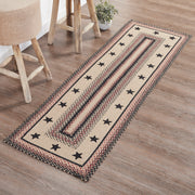 Colonial Star Jute Rug/Runner Rect w/ Pad 24x78