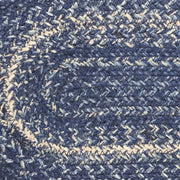 Great Falls Blue Jute Rug Oval w/ Pad 36x60