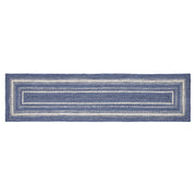 Great Falls Blue Jute Rug/Runner Rect w/ Pad 24x96