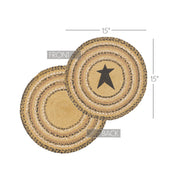 Kettle Grove Jute Trivet Stencil Star 15