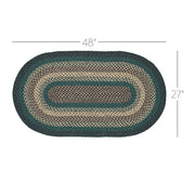 Pine Grove Jute Rug Oval w/ Pad 27x48