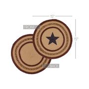 Potomac Jute Trivet Stencil Star 15