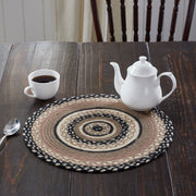 Sawyer Mill Charcoal Creme Jute Trivet 15