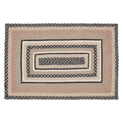 Sawyer Mill Charcoal Creme Jute Rug Rect w/ Pad 24x36