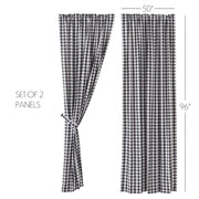 Annie Buffalo Black Check Panel Set of 2 96x50