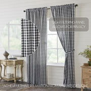 Annie Buffalo Black Check Panel Set of 2 96x50