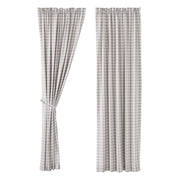 Annie Buffalo Grey Check Panel Set of 2 96x50