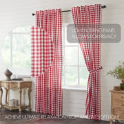 Annie Buffalo Red Check Panel Set of 2 96x50
