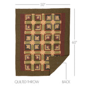 Tea Cabin Throw Quilted 50x60