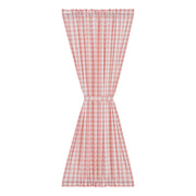 Annie Buffalo Coral Check Door Panel 72x40