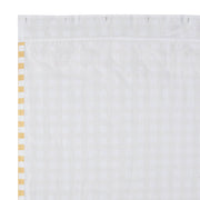 Annie Buffalo Yellow Check Ruffled Shower Curtain 72x72