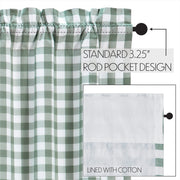 Annie Buffalo Green Check Swag Set of 2 36x36x16