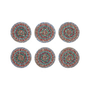 Multi Jute Coaster Set of 6