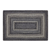 Sawyer Mill Black White Jute Rug Rect w/ Pad 24x36