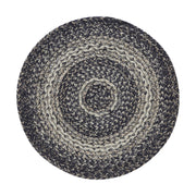 Sawyer Mill Black White Jute Trivet 15 inch Diameter