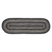 Sawyer Mill Black White Jute Oval Runner 12x36