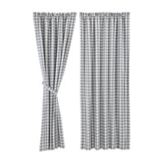 Annie Buffalo Grey Check Blackout Panel 84x50