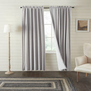 Annie Buffalo Grey Check Blackout Panel 84x50