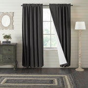 Kettle Grove Plaid Scalloped Blackout Panel 84x40