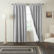 Sawyer Mill Black Ticking Stripe Blackout Panel 84x40