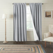 Sawyer Mill Blue Ticking Stripe Blackout Panel 84x40