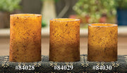 Burnt Ivory Timer Pillar - 3" x 4 1/2"