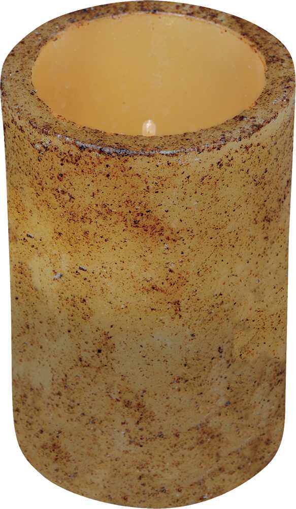 Burnt Ivory Timer Pillar - 3" x 4 1/2"