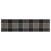 Eston Black Tan Plaid Runner 12x48