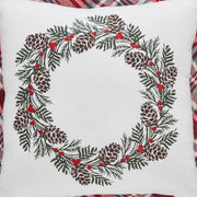 Gregor Plaid Wreath Pillow 12x12