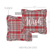 Gregor Plaid Wish Pillow 12x12