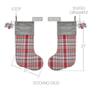 Gregor Plaid Stocking 12x20