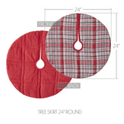 Gregor Plaid Tree Skirt 24