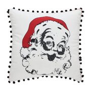 Annie Red Check Vintage Santa Pillow 18x18