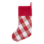 Annie Red Check Stocking 12x20