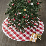 Annie Red Check Tree Skirt 48