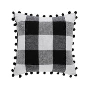 Annie Black Check Milk and Cookies Pillow 12x12