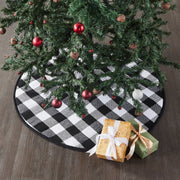 Annie Black Check Tree Skirt 36