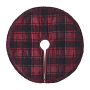 Cumberland Red Black Plaid Tree Skirt 24