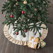 Grace Grain Sack Stripe Tree Skirt 36