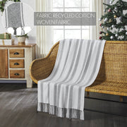 Grace Grain Sack Stripe Woven Throw 50x60