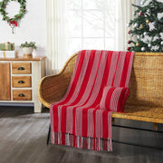 Arendal Red Stripe Woven Throw 50x60