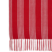 Arendal Red Stripe Woven Throw 50x60