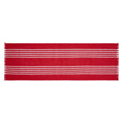 Arendal Red Stripe Runner Fringed 12x36