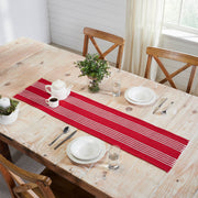 Arendal Red Stripe Runner Fringed 12x48