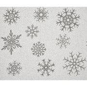 Yuletide Burlap Antique White Snowflake Placemat Set of 2 13x19
