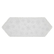 Yuletide Burlap Antique White Snowflake Runner 12x36